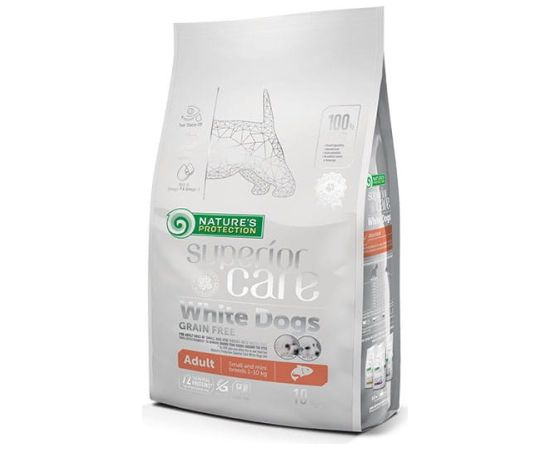 NATURE'S PROTECTION Superior Care White Dogs Grain Free Junior Small Białoryba - dry food for puppies - 10 kg