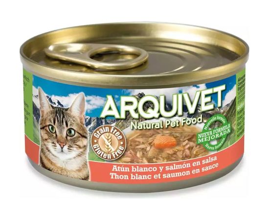 ARQUIVET Tuna and salmon - wet cat food - can - 80 g