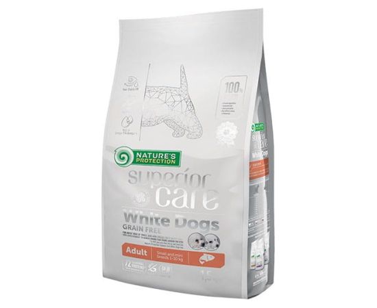 NATURE'S PROTECTION Superior Care White Dogs Grain Free Junior Small Białoryba - dry food for puppies - 1.5 kg