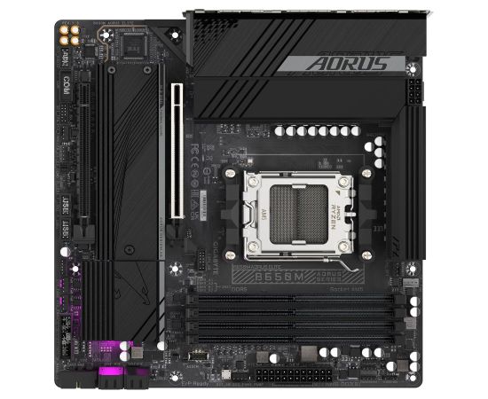 Mainboard GIGABYTE AMD B650 SAM5 Micro-ATX Memory DDR5 Memory slots 4 1xPCI-Express 4.0 4x	 1xPCI-Express 4.0 16x 2xM.2 1xHDMI 1xDisplayPort 4xUSB 2.0 7xUSB 3.2 1xUSB-C 1xOptical S/PDIF 1xRJ45 3xAudio port B650MAORUSELITE1.3