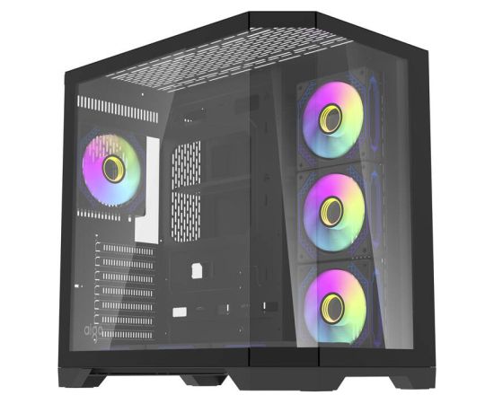 Darkflash Darflash FT418 PRO computer case + 7 aRGB fans (black)