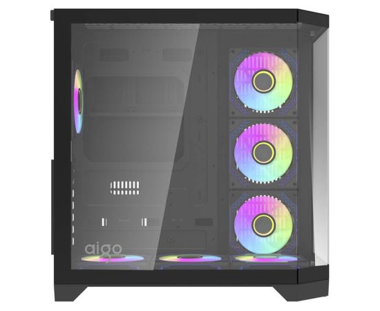 Darkflash Darflash FT418 PRO computer case + 7 aRGB fans (black)