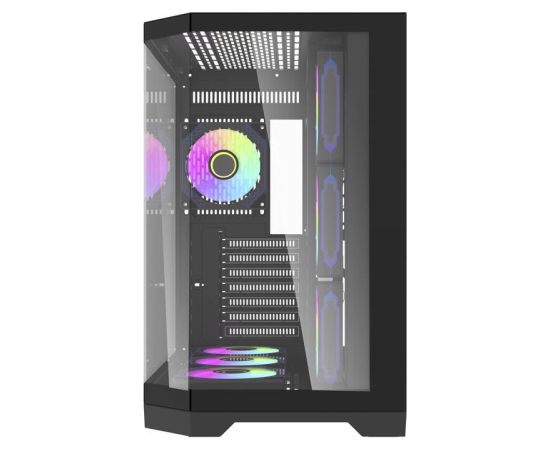 Darkflash Darflash FT418 PRO computer case + 7 aRGB fans (black)