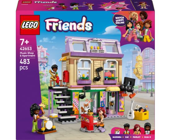 LEGO Friends Sklep muzyczny i mieszkanie (42653)