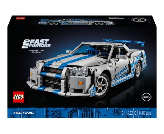 LEGO Technic 42210 – Nissan Skyline GT-R (R34) no filmas “2 Fast 2 Furious