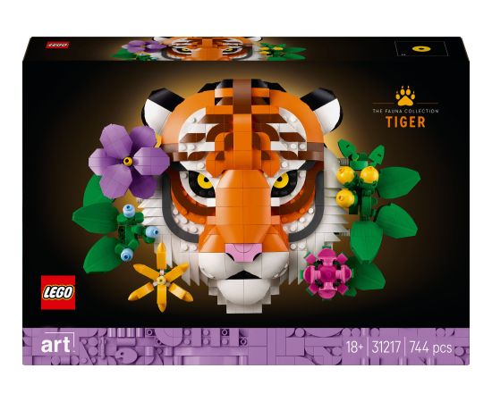 Lego ART Kolekcja zwierząt — tygrys (31217)