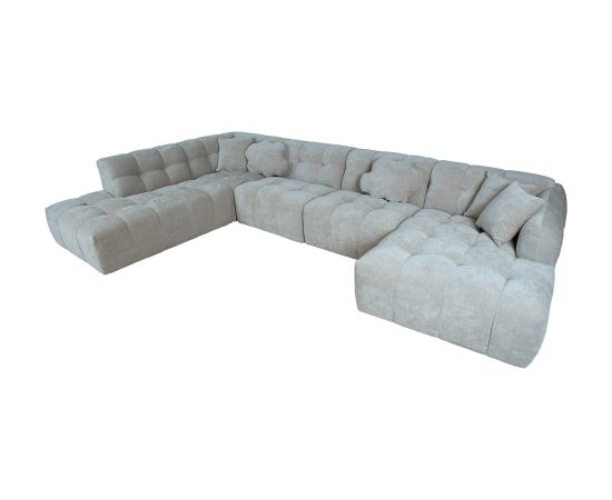 Corner sofa FORTE U-shape LC, beige