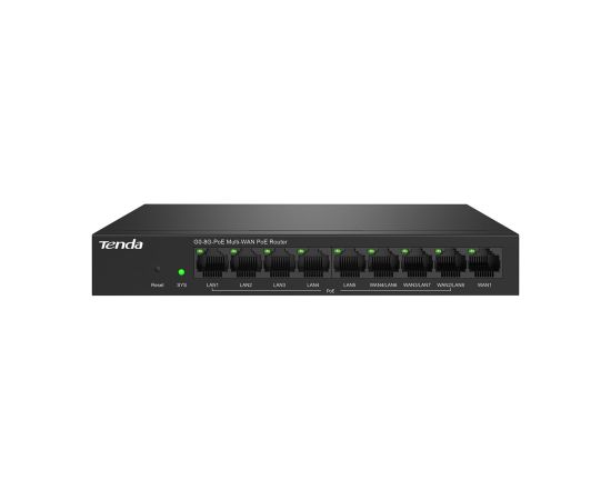 Tenda G0-8G-PoE wired router Gigabit Ethernet Black