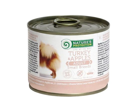 NATURE'S PROTECTION Adult Small Turkey and Apples - wet dog food - 200 g