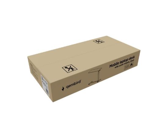 NB ACC MOBILE DESK WITH WHEELS/BLACK TVS-DESK-02-BK GEMBIRD