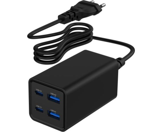 CHARGER USB UNIVERSAL 4P 65W/TA-UC-2A2C-PD65-01-BK GEMBIRD