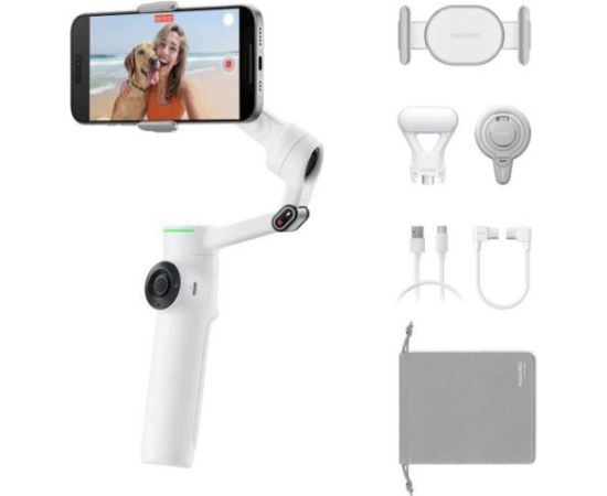 Insta360 Flow 2 Pro Creator Bundle Summit White Gimbal