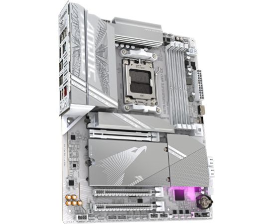 Mainboard GIGABYTE AMD X870 SAM5 ATX Memory DDR5 Memory slots 4 1xPCI-Express 3.0 2x 1xPCI-Express 4.0 4x	 1xPCI-Express 5.0 16x 4xM.2 1xHDMI 4xUSB 2.0 6xUSB 3.2 2xUSB-C 1xOptical S/PDIF 1xRJ45 2xAudio port X870EAELITEWF7ICE1.2