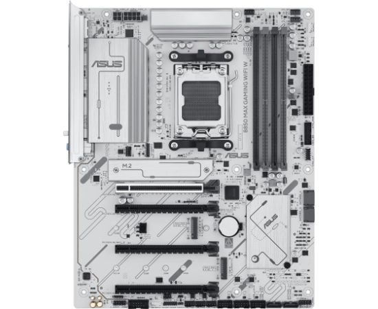 Mainboard ASUS AMD B850 SAM5 ATX Memory DDR5 Memory slots 4 2xPCI-Express 3.0 16x 1xPCI-Express 4.0 16x 1xPCI-Express 5.0 16x 3xM.2 1xHDMI 1xDisplayPort 2xUSB 2.0 5xUSB 3.2 1xUSB-C 1xRJ45 3xAudio port B850MAXGAMINGWIFIW