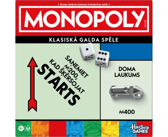 MONOPOLY Настольная игра Классическая Монополия (на латышском яз.)