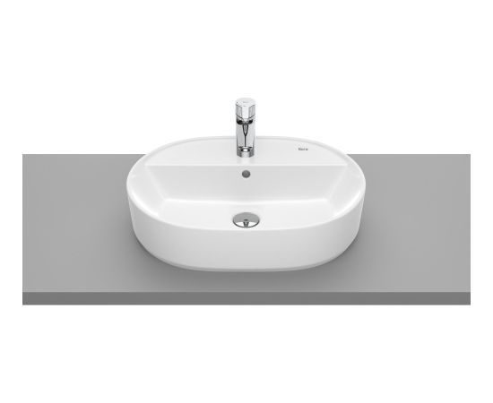 Roca izlietne The Gap Round, 550x400 mm, uz virsmas, balta