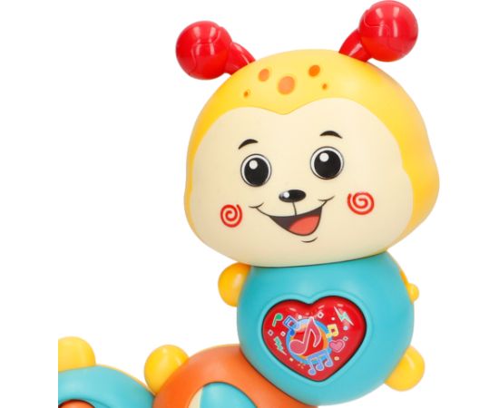 Win Fun Muzikāla attīstoša rotaļlieta Kāpurs ar gaismu un skaņu 14 cm no 12 mēn. CB39021