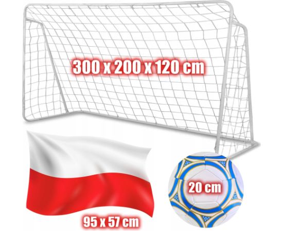 Springos BR3 BRAMKA PIŁKARSKA METALOWA SIATKA      300X200CM Для футбола