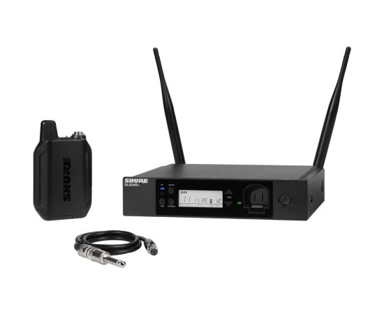Shure GLXD14R+E-Z4 - Cyfrowy system bezprzewodowy DUAL BAND z nadajnikiem bodypack i kablem gitarowym W302