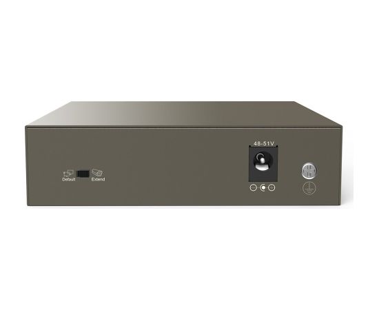 Tenda TEF1105-4-63W network switch Unmanaged Fast Ethernet (10/100) Power over Ethernet (PoE) Desktop/Wall-Mounting Grey