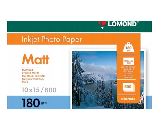 Lomond Photo Inkjet Paper Matte 180 g/m2 10x15, 600 sheets