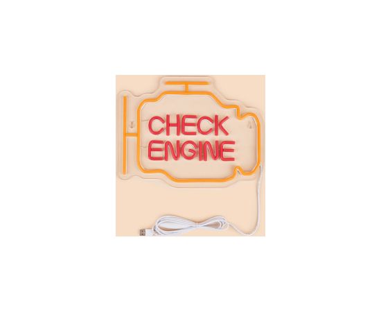 Manta SNL94YE Style Neon Lights CHECK ENGINE Dekoratīvais apgaismojums 