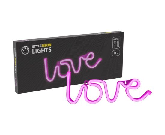 Manta SNL02PKT Style Neon Lights  LOVE Pink