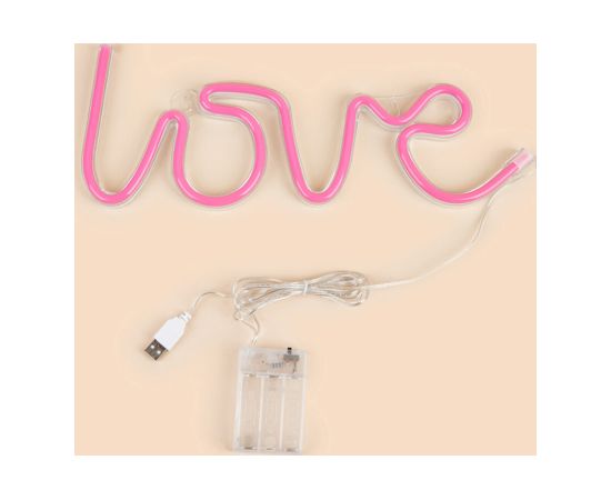 Manta SNL02PKT Style Neon Lights  LOVE Pink