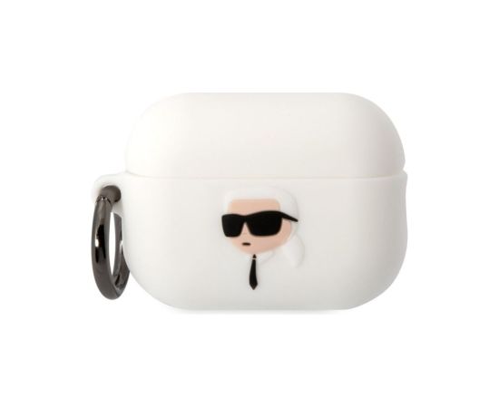 Karl Lagerfeld -  Karl Lagerfeld 3D Logo NFT Karl Head Silicone Case for AirPods Pro 2 White