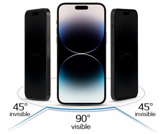 iLike Samsung  GALAXY S23 ULTRA TEMPERED PRIVACY GLASS Black