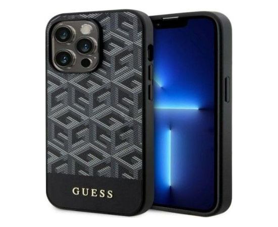 Guess Apple  iPhone 14 Pro 6.1 hardcase GCube Stripes MagSafe Black