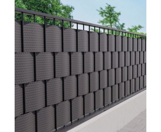 Лента для забора TENAX FLEXI 2,05x0,19 м (1000 г/м2) Темно-серый + 2 шт. концевые зажимы
