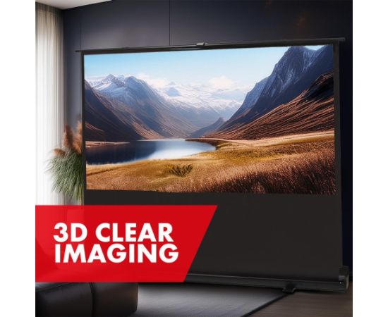 Maclean MC-212 Portable Projection Screen, Compact, Floor, 80", 16:10