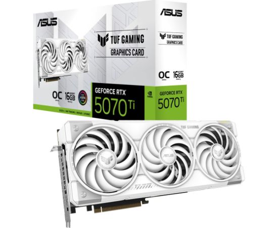ASUS TUF Gaming TUF-RTX5070TI-O16G-WHITE-GAMING NVIDIA GeForce RTX 5070 Ti 16 GB GDDR7
