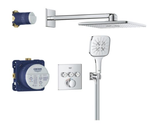 Grohe dušas termostata sistēma SmartControl Rainshower SmartActive 310 Cube, 3 režīmi, hroms