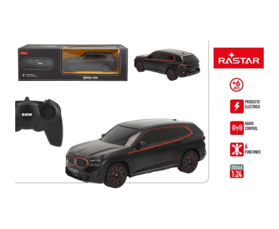 Radio vadāmā mašīna BMW XM 1:24 (baterijas) Rastar 6 virzieni CB41331