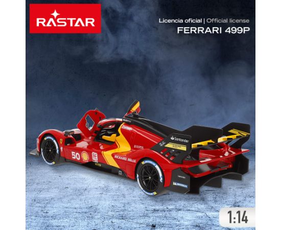 Rastar Radiovadāmā mašīna FERRARI 499P 1:14 6 virz., baterijas 6+ CB41288