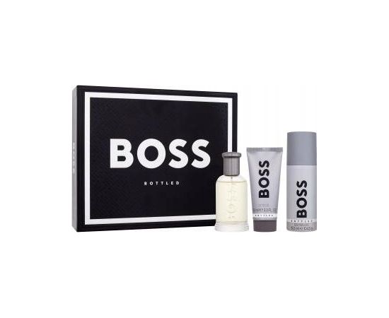 GIFTSET HUGO BOSS Bottled EDT spray 100ml + SHOWER GEL 100ml + DEO spray 100ml