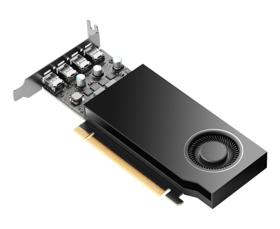 HP NVIDIA Quadro RTX A400 4GB GDDR6 4x mini-DisplayPort GPU 2D CAD Graphics Video Card for HP Workstations - 50W low-profile single-slot