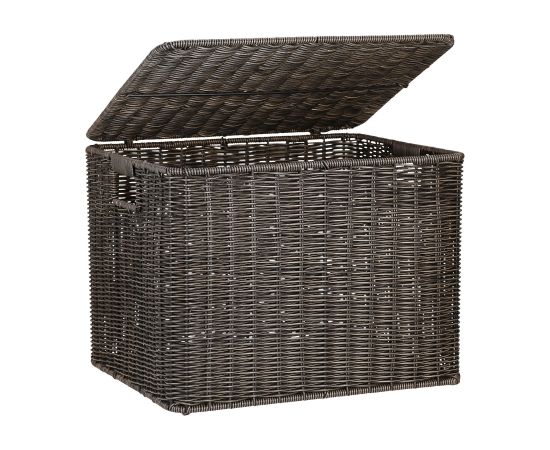 Basket BASILE 42,5x34xH31cm, dark