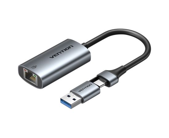 Adapter Vention USB-A + USB-C do Gigabit Ethernet 0.15m