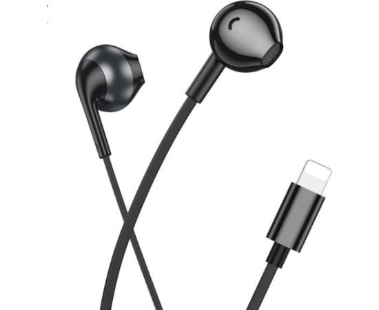 Hoco   M115 Sagacious universal earphones with microphone iP Black