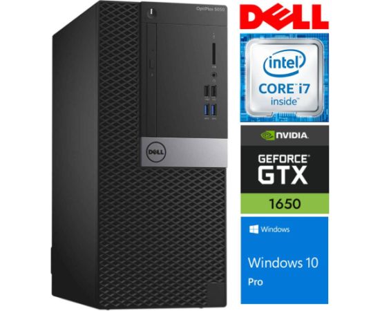 DELL 5050 MT i7-7700 16GB 256SSD M.2 NVME GTX1650 4GB WIN10Pro