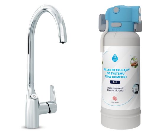 Dafi FLOW COMFORT D1 three-way faucet system COMO chrome