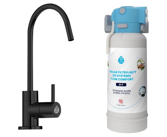 Dafi FLOW COMFORT D1 filtration system + ALTO filtered water tap black
