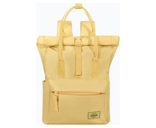 American Tourister Urban Groove Pastels Roll Top Backpack Pastel Yellow