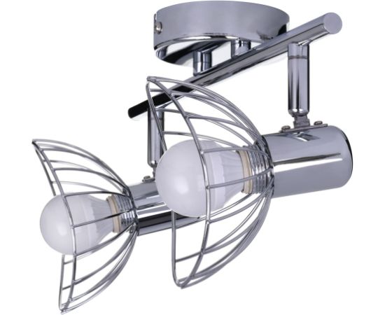 Activejet GIZEL double ceiling wall light strip chrome E14 wall lamp for living room