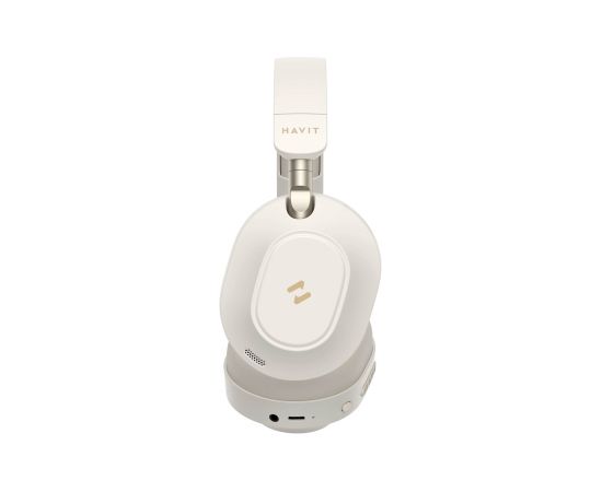 Havit H668BT - BT cordless headphones, beige