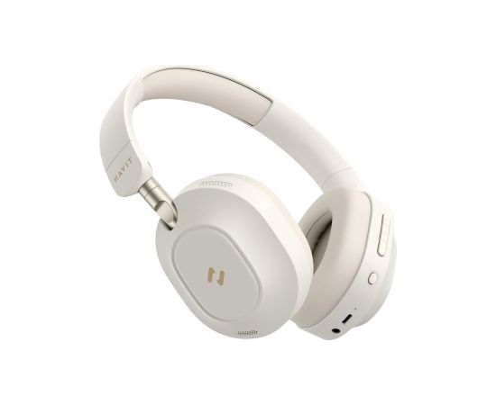 Havit H668BT - BT cordless headphones, beige