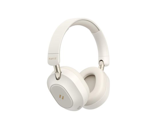 Havit H668BT - BT cordless headphones, beige
